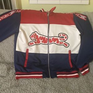 Le Tigre red white and blue track jacket Mens 3xl